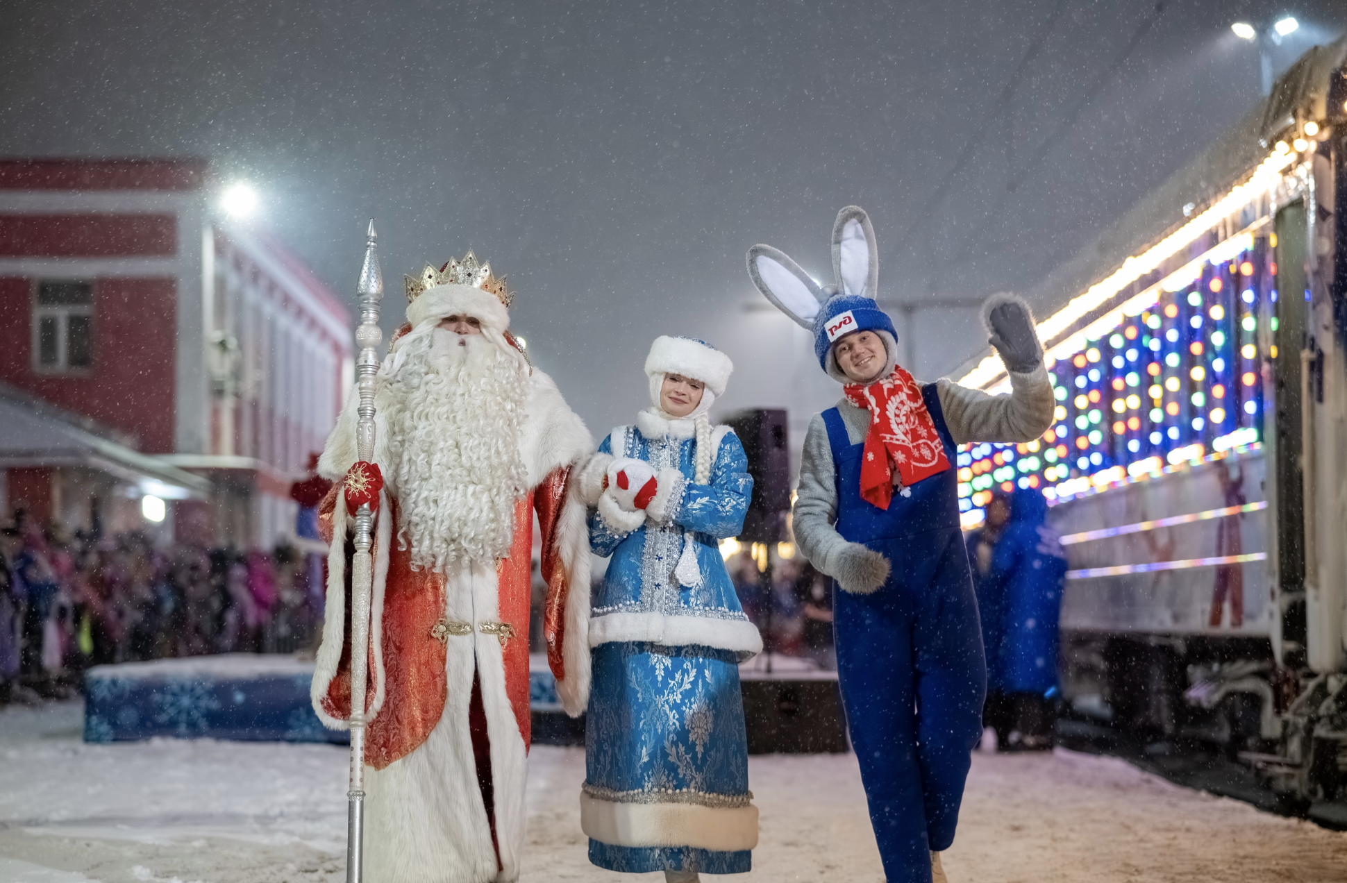 Фото: Поезд Деда Мороза